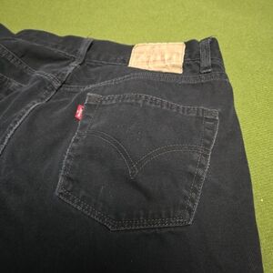 Vintage Levi's 501 Black Straight Men’s Jeans with Signature Red Tab